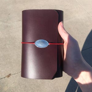 Leather Trifold Journal / Manifestation Journal / Grimoire image 8