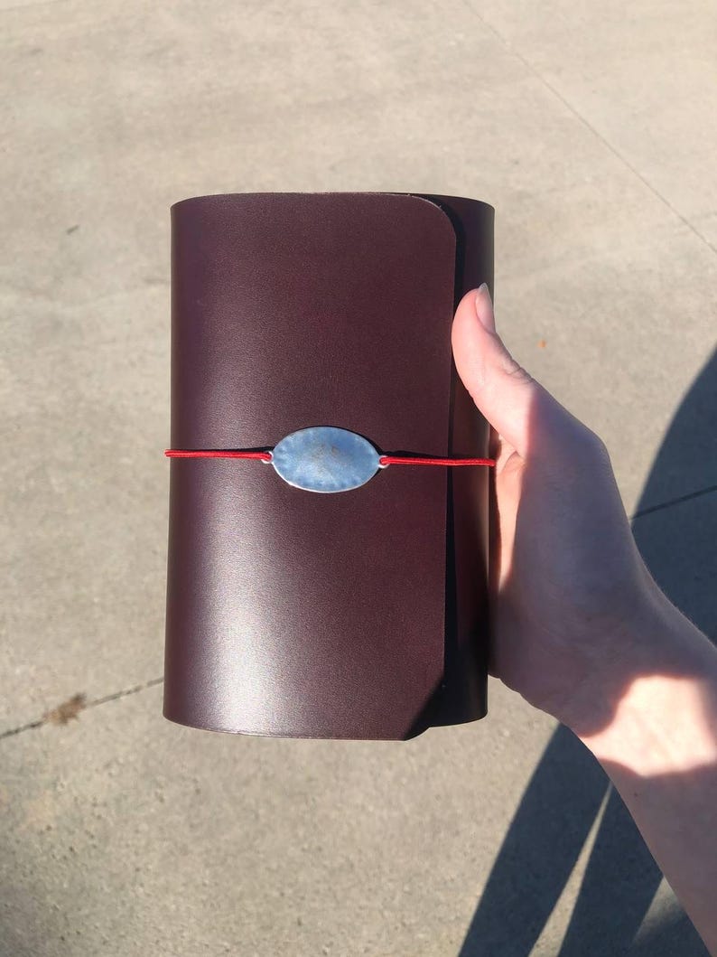 Leather Trifold Journal / Manifestation Journal / Grimoire image 8