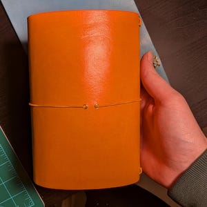 Leather Trifold Journal / Manifestation Journal / Grimoire image 7