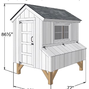 Chicken Coop Plans 5x6 | PDF DIY Backyard Poultry Shed - Etsy