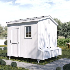 8x8  20 chickens coop, diy chicken coop plans ,  chicken pen plans, chicken cage plans, chicken coop designs, Step by Step Guide, PDF