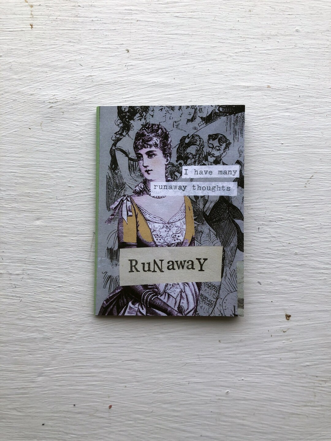 Handmade Collage Zine, Poem Illustration (4x3in) - Etsy