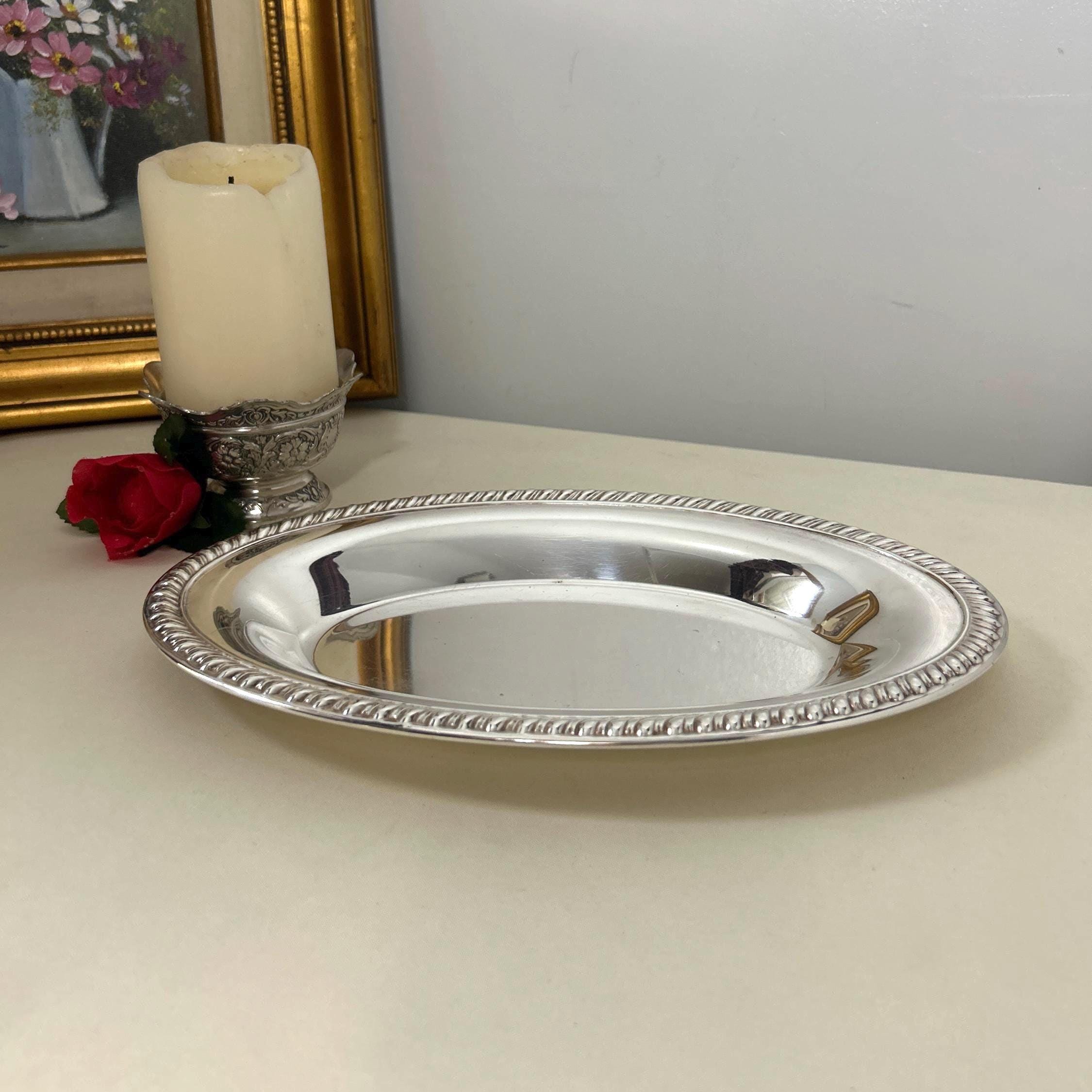 Leonard Silver Serving Tray - Etsy