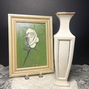 Vintage Lenox Eternal Bud Vase: Ivory & 24K Gold Trim, 9&quot;