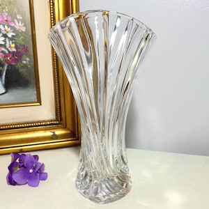 Mikasa Crystal Vase - Etsy