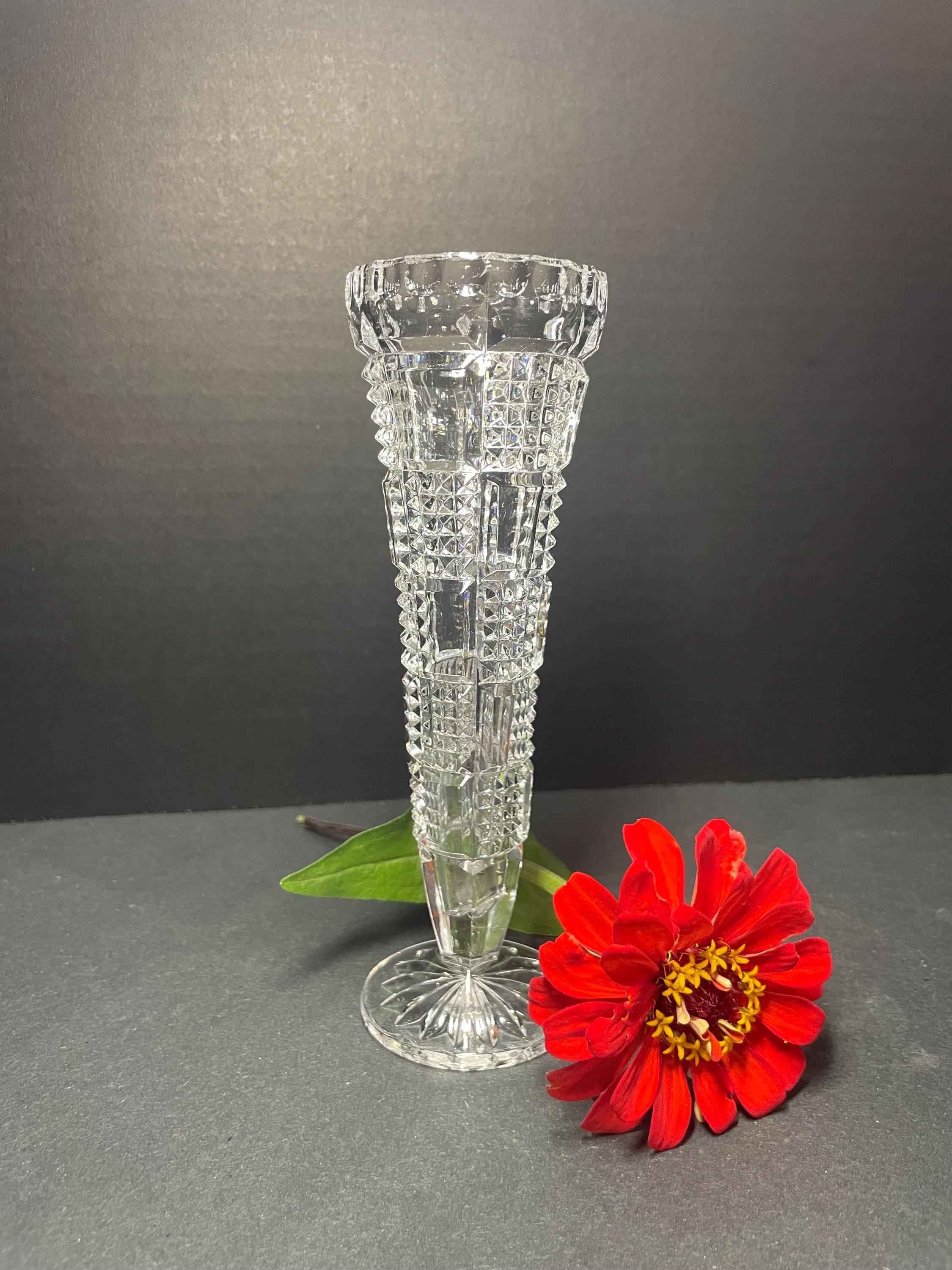 花瓶　ドイツ　hamburg　Echt Bleikristall Bleikristall Crystal Vase / Anna Hutte Crystal /Lead Crystal