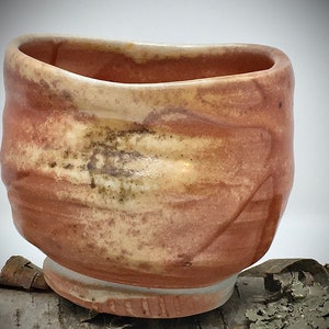 Wood fired porcelain cup small teabowl