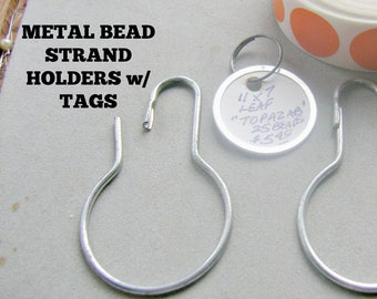 METAL BEAD STRAND Steel Hanging Holders And Tags 3 Parts