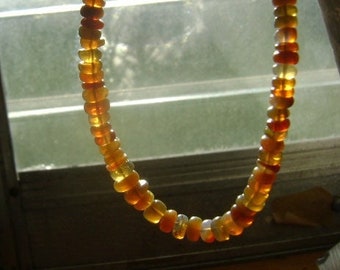 ETHIOPIAN OPAL Roundel STRAND flashy Full Strand