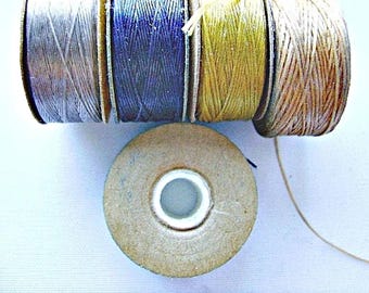 THREAD BEAD Nymo Nylon Black White NAVY Choose Size Loom Quality Cord Pearl String