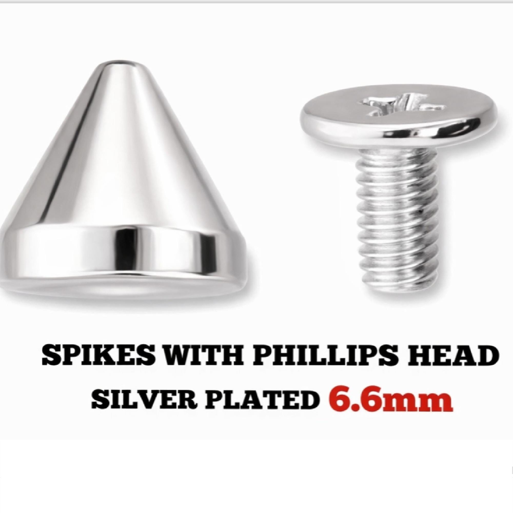 Spikes W/ PHILLIPS HEAD Screws Gold or Silver 3 Sizes - Etsy