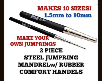 MANDREL Jumpring Wire wrapping ROUND 2-Piece STEPPED Steel 10 Step