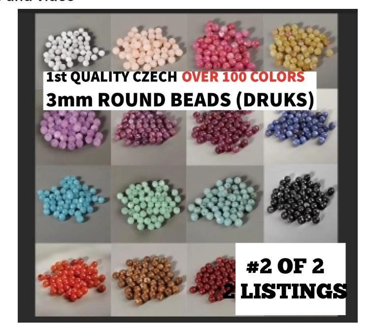 Opaque Mix - 600 perline in vetro sfaccettato ceco, rotonde, 4 mm