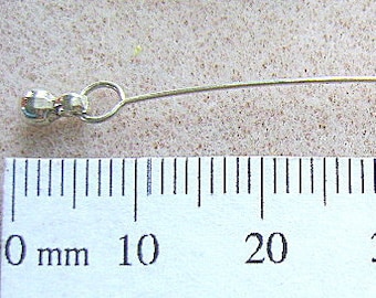 Headpins Eye pins Bali Sterling Silver 22 Gauge Fancy Bali Drop Dangle Eye pin 2 OR 10 PINS