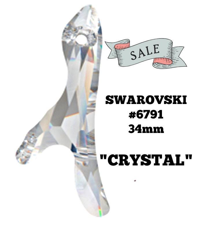 スワロフスキー製ペンダント 品番：6791 クリスタル 34mm - Etsy 日本
