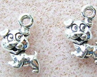 Charms Sterling Silver DOG  10 Piece Lot Puppy Animal Ear Rings