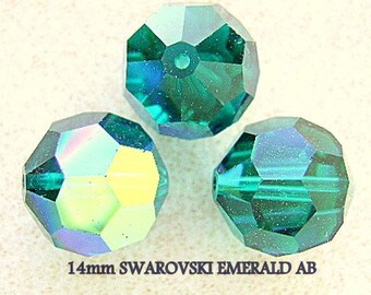 Vintage Beads SWAROVSKI  14mm Beads AB Focal Large New