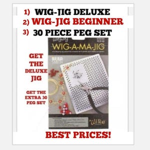 Wig-A MA-Jig Deluxe OR Beginner Wire Designing Tool plus Extra 30 Piece Pin Set
