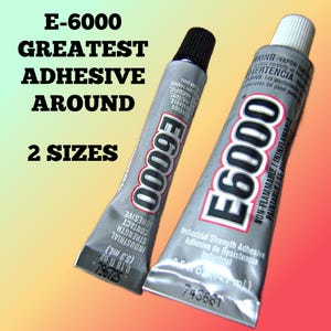 E6000 Adhesive: Flexible, Super Strong, Clear - 1/2 Ounce Tube