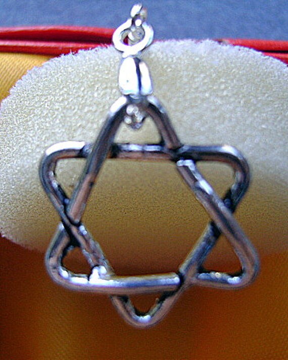 Orecchini Stella di David in Argento Massiccio, Unisex - 2641