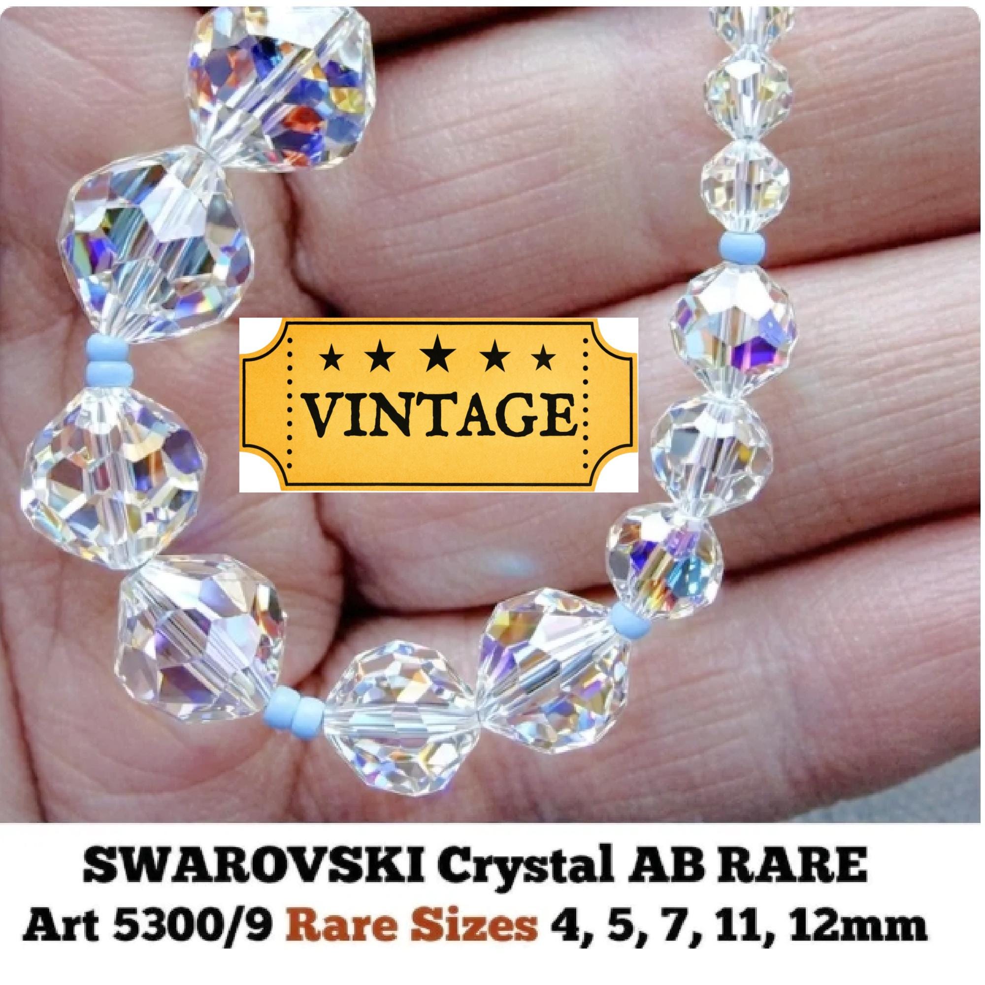 SWAROVSKI Crystal AB RARE Art 5300/9 Rare Sizes 4, 5, 11, 12mm - Etsy