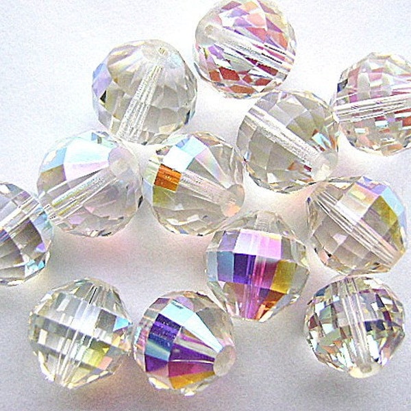 Vintage Beads SWAROVSKI 14mm  Crystal AB Art. 340 Focal Crystal Large Glass Original Package Austrian