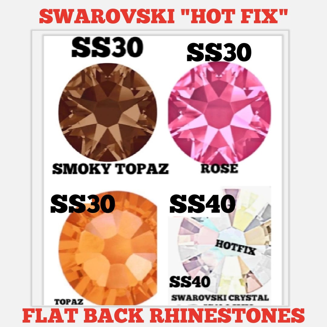 Rhinestones Swarovski Large SS40 8.5mm or SS30 6.4mm Flatback HOT