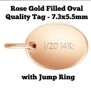 ROSE GOLD QUALITY Tags 14K Rose Gold Filled