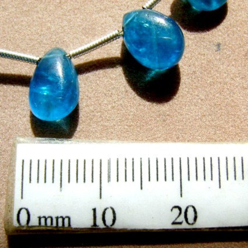 Lightweight Baby Blue APATITE 19 Pieces TOP Drilled BEADS