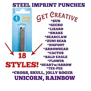 PUNCH STAMP Steel 6mm Imprint 14 SOUTHWEST Designs and more..