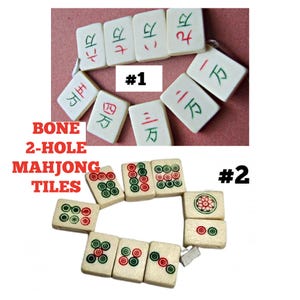MAHJONG 2 HOLE Spacer TILES image 1