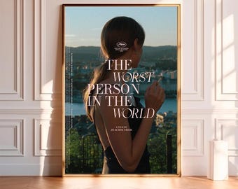 The Worst Person in the World (2021)--Movie Poster,High Quality Canvas Print, Wall Art, Room Decor, Art Poster For Gift Unframed