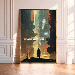 Blade Runner - Pôster do Filme, Impressão em Tela de Alta Qualidade, Arte de Parede, Decoração de Quarto, Pôster de Arte para Presente sem Moldura