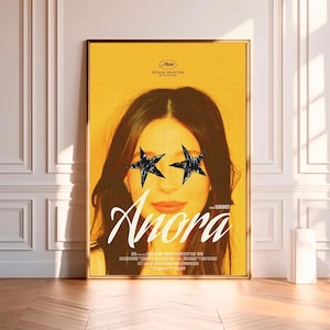 Anora - Filmposter, hochwertiger Leinwanddruck, Wandkunst, Raumdekor, Kunstplakat für Geschenk ohne Rahmen
