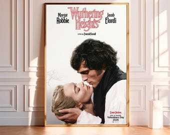 Cime tempestose - Locandina del film, stampa su tela di alta qualità, decorazione murale, poster artistico per regalo (senza cornice)