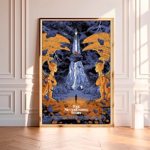 The NeverEnding Story--Movie Poster,High Quality Canvas Print, Wall Art, Room Decor, Art Poster For Gift Unframed