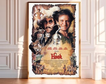 Hook Movie Poster - High Quality Canvas Art Print - Room