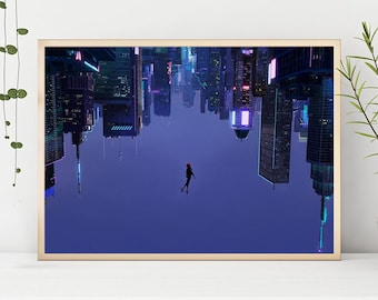 Spider-Man Into the Spider-Verse--Movie Poster,High Quality Canvas Print, Wall Art, Room Decor, Art Poster For Gift Unframed