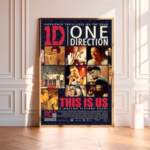One Direction This Is Us (2013) - Filmplakat, hochwertige Leinwanddruck, Wandkunst, Raumdekor, Kunstplakat für Geschenk ohne Rahmen