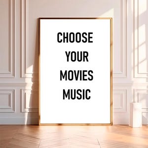 Pôster de música de filme digital personalizado, impressão de pôster personalizado, impressão em tela de alta qualidade, arte de parede, decoração de quarto, pôster de arte para presente sem moldura