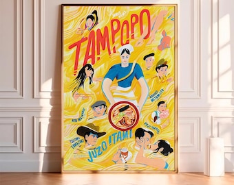 Tampopo (1985)--Movie Poster,High Quality Canvas Print, Wall Art, Room Decor, Art Poster For Gift Unframed