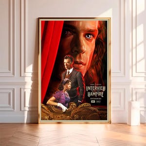 Interview With The Vampire--Movie Poster,High Quality Canvas Print, Wall Art, Room Decor, Art Poster For Gift Unframed