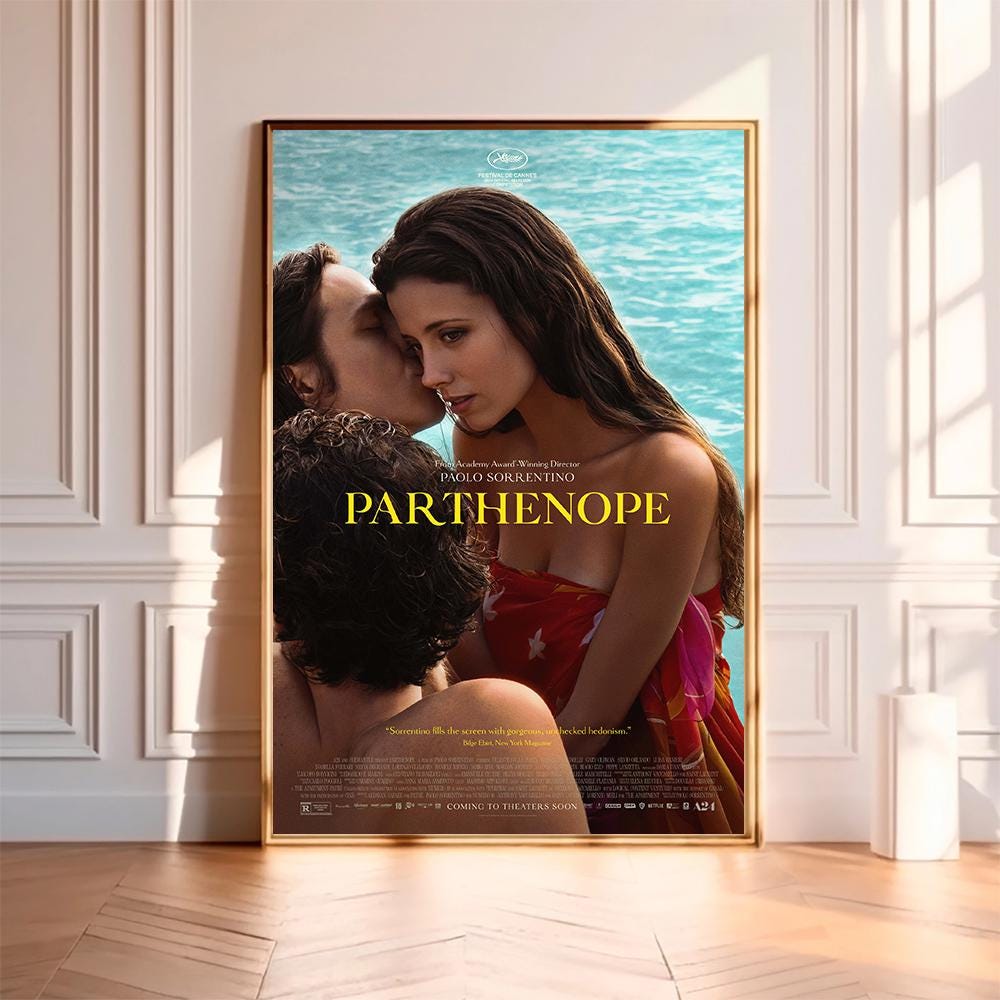 Parthenope (2024)--Movie Poster,High Quality Canvas Print, Wall Art, Room Decor, Art Poster For Gift Unframed