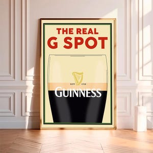 Guinness Poster, hochwertige Leinwanddruck, Wandkunst, Raumdekor, Kunstposter für Geschenk ohne Rahmen