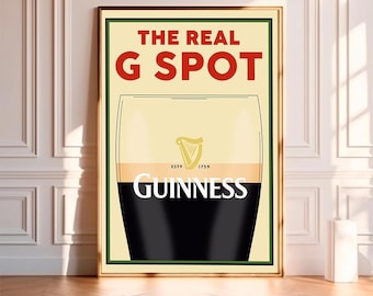 Poster Guinness, stampa su tela di alta qualità, decorazione da parete, decorazione per la stanza, poster artistico come regalo senza cornice