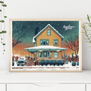 A Christmas Story--Movie Poster,High Quality Canvas Print, Wall Art, Room Decor, Art Poster For Gift Unframed