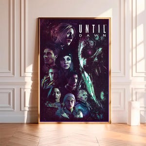 Bis zum Morgengrauen - Filmposter, hochwertige Leinwanddruck, Wandkunst, Raumdekor, Kunstposter für Geschenk ohne Rahmen
