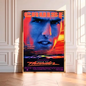 Days of Thunder--Movie Poster,High Quality Canvas Print, Wall Art, Room Decor, Art Poster For Gift Unframed