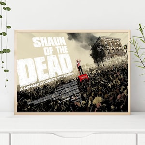 Shaun of the Dead (2004),Movie Poster,High Quality Canvas Print, Wall Art, Room Decor, Art Poster For Gift Unframed
