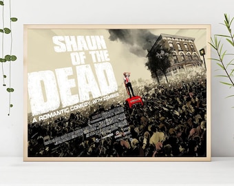 Shaun of the Dead (2004),Movie Poster,High Quality Canvas Print, Wall Art, Room Decor, Art Poster For Gift Unframed